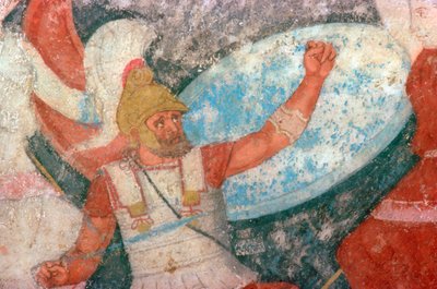 Etruscan Painting of a Battle Between Greeks and Amazons by Unbekannt