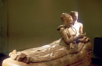 Etruscan Sarcophagus with Reclining Couple, Cerveteri, Italy, 6th Century BC by Unbekannt
