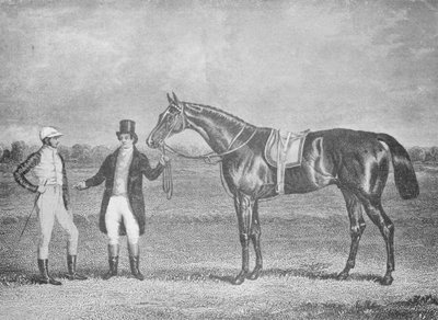 Euclid, second in the St. Leger, 1839, after a dead-heat with Charles XII, c1839 by Unbekannt