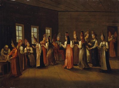 Eve-of-the-Wedding Party in a Merchant