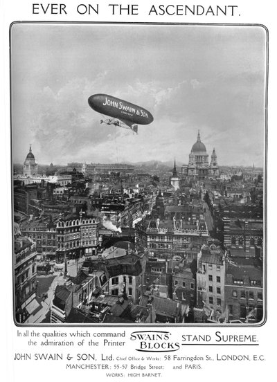 Ever on the Ascendant - John Swain & Son, Ltd. Advertisement, 1909 by Unbekannt