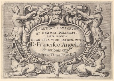 Ex Antiquis Cameorum et Gemmae Delineata Liber Secundus et ab Enea Vic by Unbekannt