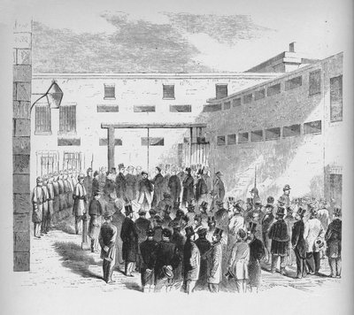 Execution of Slave Trader Nathaniel Gordon in the Tombs Prison in New York by Unbekannt