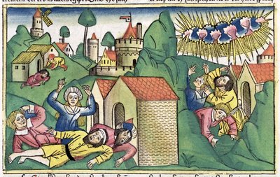 The Death of the Firstborn Sons, One of The Seven Plagues of Egypt by Unbekannt