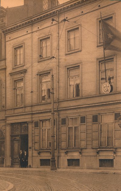 Exterior of the Cuban Embassy in Brussels, Belgium by Unbekannt