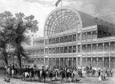 Exterior of the north transept of the Crystal Palace, London, built for the Great Exhibition, 1851 by Unbekannt