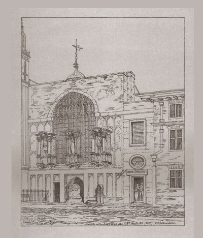 Exterior View of the Guildhall Chapel, 1815, 1886 by Unbekannt