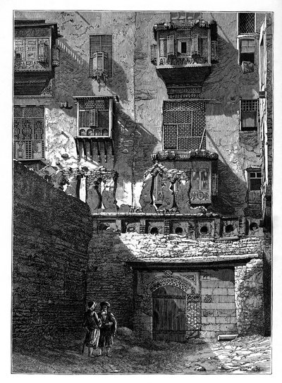 Facade of a House in the Old Part of Cairo, Egypt by Unbekannt