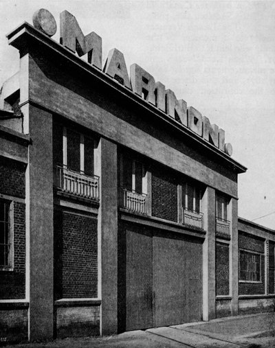 Facade of the Ateliers Marinoni, Montataire Oise architects, Perret Freres, c1928 by Unbekannt