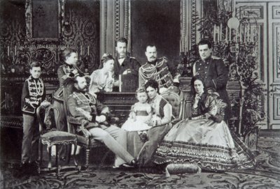 Family Portrait of Tsar Alexander II of Russia by Unbekannt