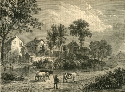 Farm in the Regents Park, 1750, c1876 by Unbekannt