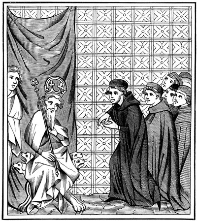 Fellows of the University of Paris Haranguing the Emperor Charles IV by Unbekannt
