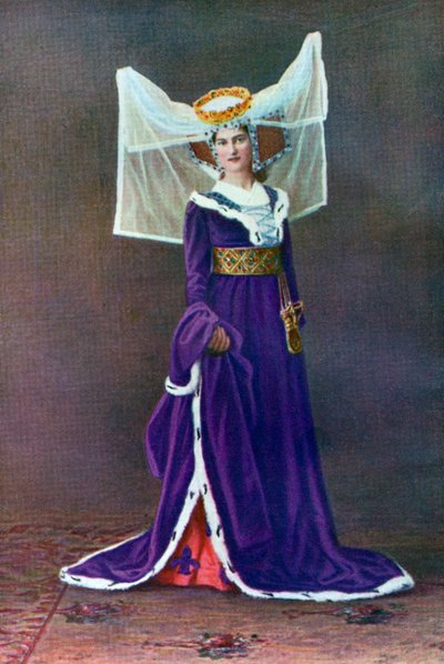 Female dress from the time of Henry VI, 1910 by Unbekannt