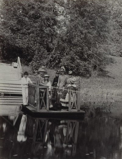 Ferry at the Pyotr Durnovo Dacha in Petersburg by Unbekannt