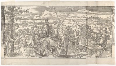 Festival of the New Moon from the Frieze Ces Moeurs et Fachons de Faire de Turcz Customs, 1553 by Unbekannt