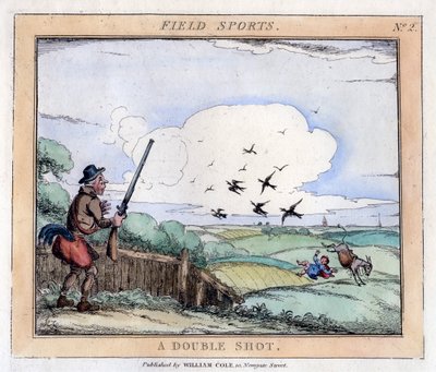Field Sports: A Double Shot, late 18th-early 19th century by Unbekannt