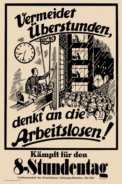 Fight for the eight-hour day by Unbekannt