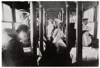 Film Company on Board Zeppelin LZ13 Hansa by Unbekannt