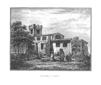Finchley Church, 18th century by Unbekannt