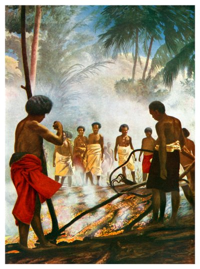 Fire Walking in Fiji by Unbekannt