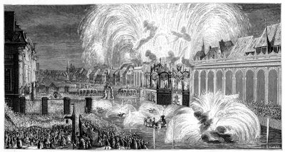Fireworks, Strasbourg, 1744, 1885 by Unbekannt
