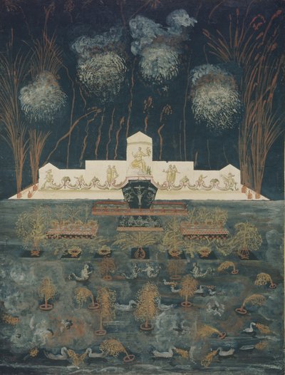 Fireworks and Illumination on the Occasion of the Treaty of Abo by Unbekannt