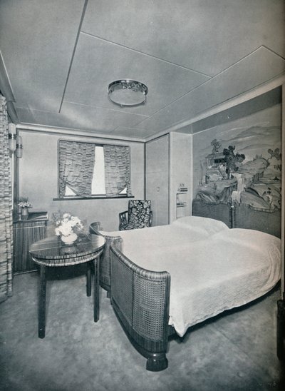 First Class Cabin de Luxe on board Victoria, 1931 by Unbekannt
