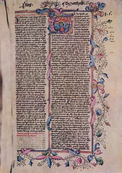 First Page of St Matthew