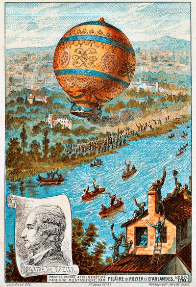 First Aerial Voyage of Pilâtre de Rozier and d
