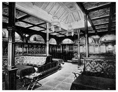 First Class Smoking Room on Board the P&O Steamship SS India by Unbekannt