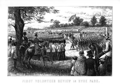 First Volunteer Review in Hyde Park, London by Unbekannt