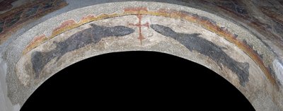 Fish Flanking a Cross by Unbekannt
