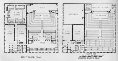 Floor Plans, the Masonic Temple, Birmingham, Alabama by Unbekannt