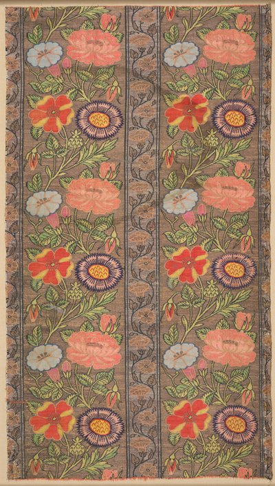 Floral Striped Silk on a Golden Ground, 1600-1650 by Unbekannt