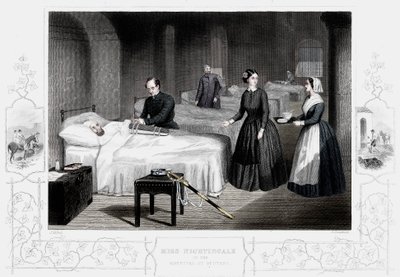 Florence Nightingale in the Hospital at Scutari, c1860 by Unbekannt