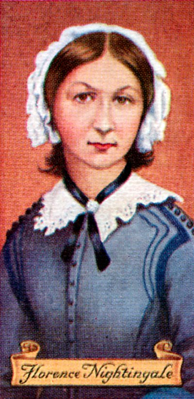 Florence Nightingale, Taken from a Series of Cigarette Cards by Unbekannt