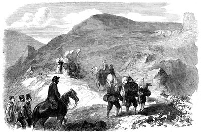 Florence Nightingale Visiting the Hut Hospitals at Balaclava by Unbekannt