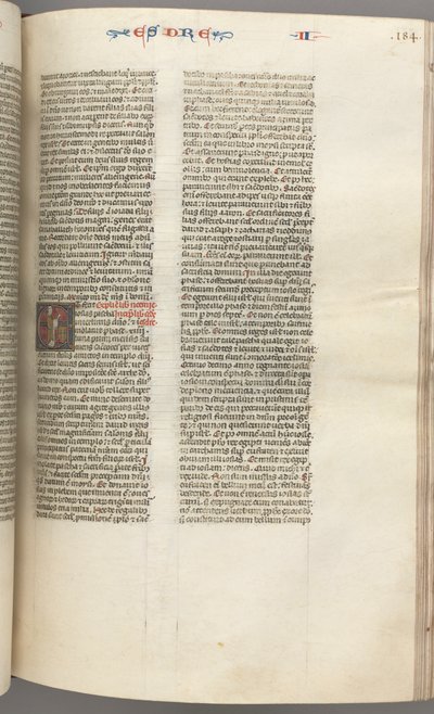 Ezra II, Historiated Initial E, a Priest Censing an Altar, c. 1275-1300 by Unbekannt