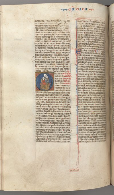 Fol. 249v, Song of Songs, Historiated Initial O, the Virgin and Child, c. 1275-1300 by Unbekannt
