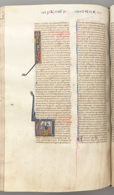Jeremiah, Historiated Initial V, the Stoning of Jeremiah by Unbekannt