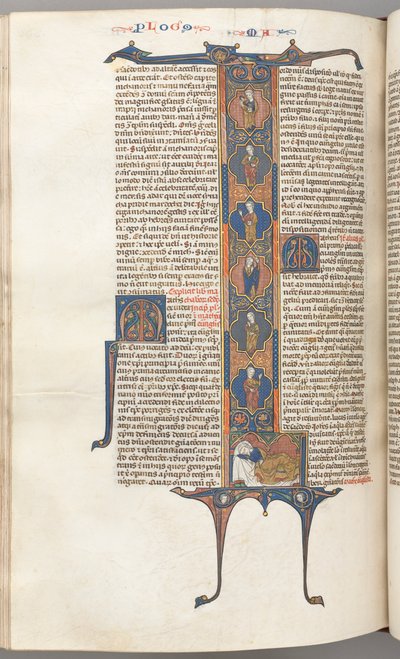 Matthew, Full-Length Historiated Initial L, the Tree of Jesse, with a Sleeping Jesse by Unbekannt
