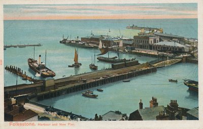 Folkestone. Harbour and New Pier by Unbekannt