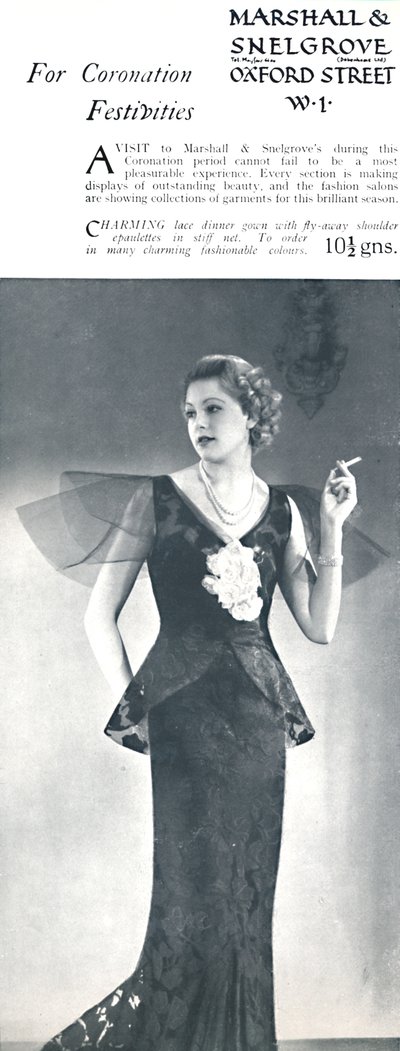 For Coronation Festivities - Marshall & Snelgrove, 1937 by Unbekannt