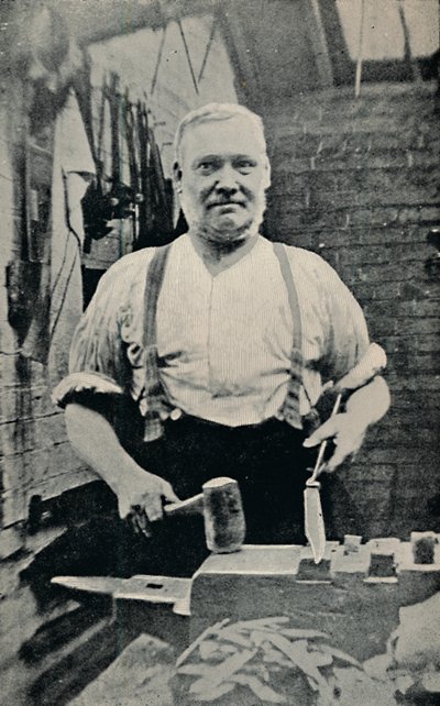 Forging a Blade, c1917 by Unbekannt