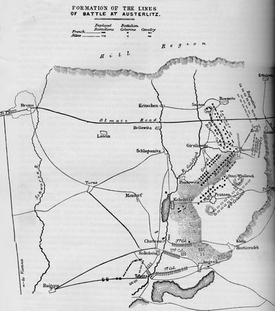 Formation of the Lines of Battle of Austerlitz, 1884 by Unbekannt