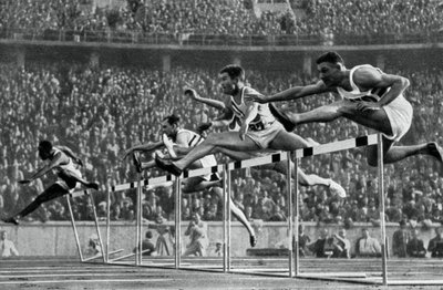 Forrest Towns, American Olympic Champion in the 110 Metres Hurdles by Unbekannt
