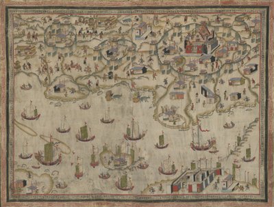 Forts Zeelandia and Provintia and the City of Tainan by Unbekannt