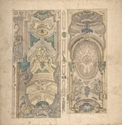 Four Alternate Designs for a Vault by Unbekannt