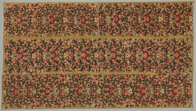 Four Borders from a Bedspread, 1700s by Unbekannt