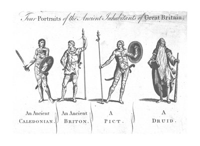 Four Portraits of the Ancient Inhabitants of Great Britain by Unbekannt
